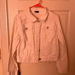 White Ana Jean Jacket